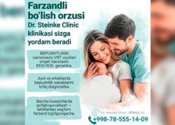 Farzandli bo‘lish orzusidasizmi? Dr. Steinke Clinic sizga ota-ona bo‘lishingizda yordam beradi!